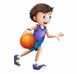 Kid Playing Basketball